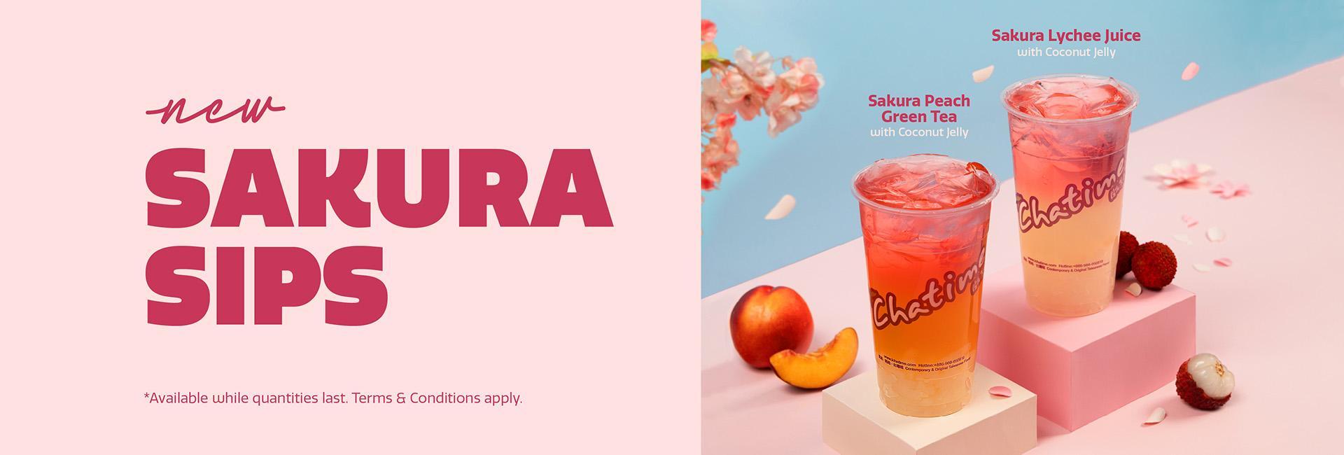 Chatime Canada New Sakura Sips Drinks 2023
