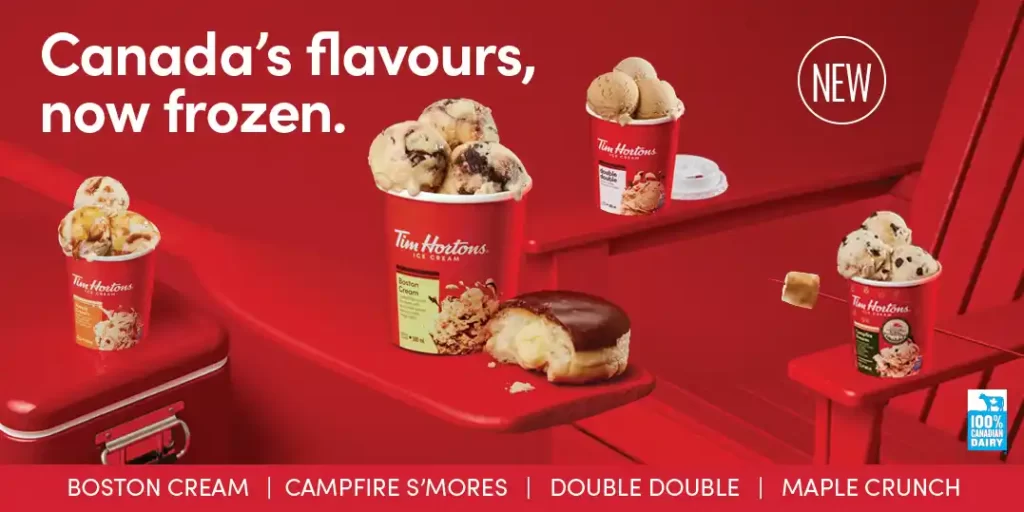Tim Hortons New Ice Cream Flavours 2023