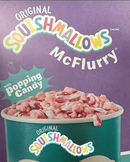 Squishmallows McFlurry McDonald's Canada 2023