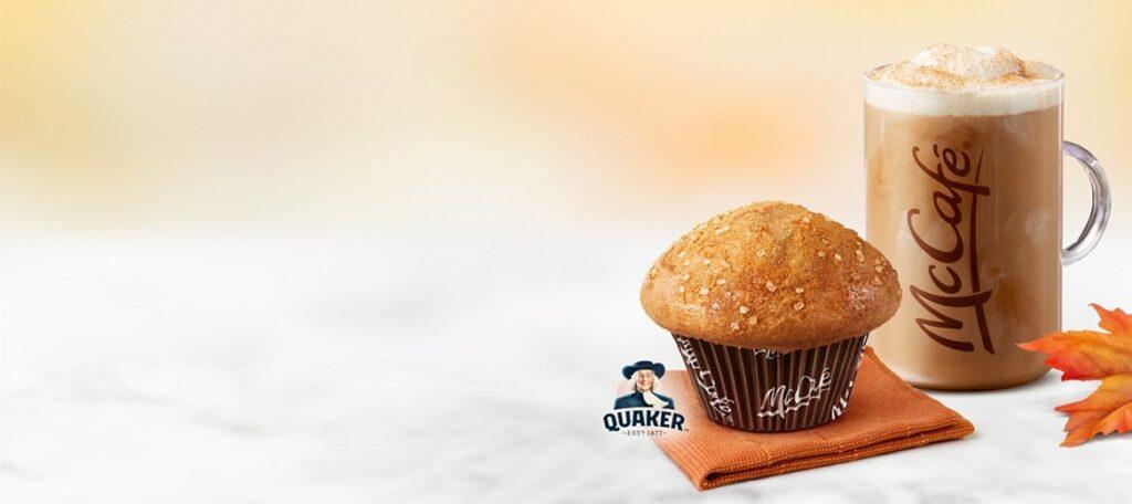 McDonald's Canada New Fall 2023 Menu Pumpkin Spice Latte And Maple Brown Sugar Muffin