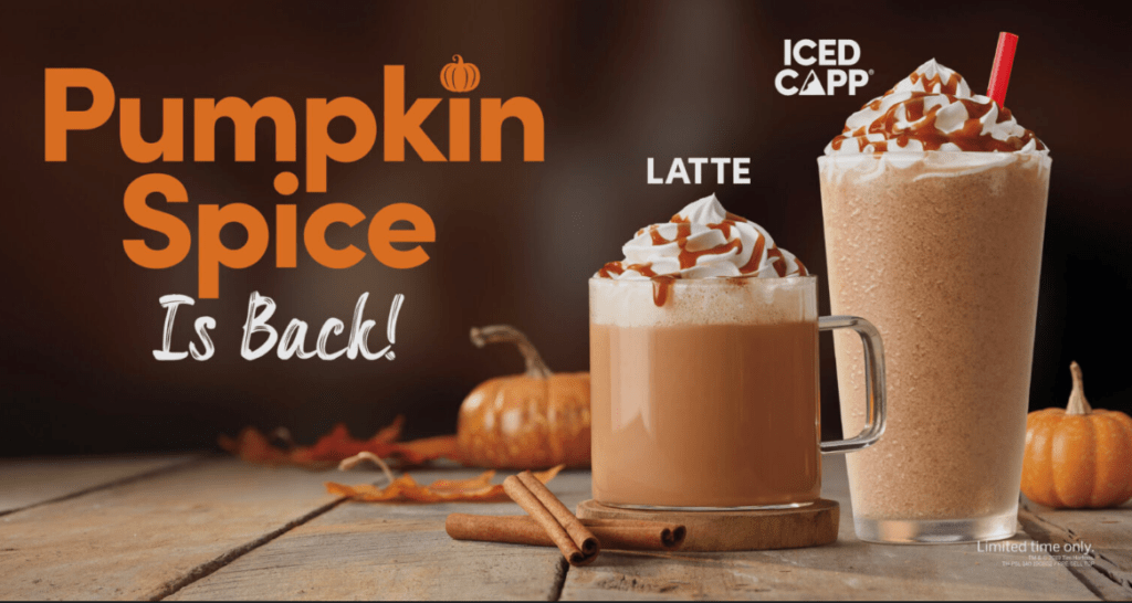 Tim Hortons Canada 2023 Fall Menu Pumpkin Spice