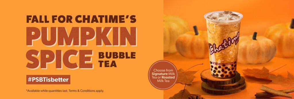 Chatime Canada Fall 2023 Pumpkin Spice Bubble Tea