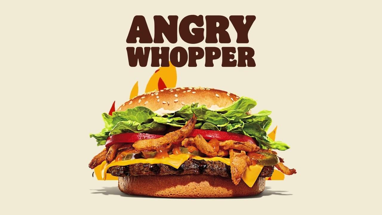 Burger King Canada New Angry Whopper, Angry Whopper Jr, Angry Original Chicken Sandwich, Angry Poutine, Angry Croissan'wich, and Angry English Muffin 2024