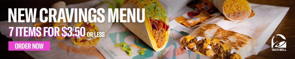 Taco Bell Canada New Cravings Menu With New Loaded Fries Pocket