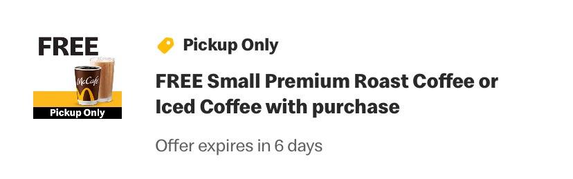 McDonald's Canada Offering Free Small Hot or Iced Coffee With $1 Purchase Until Feb 26 2024