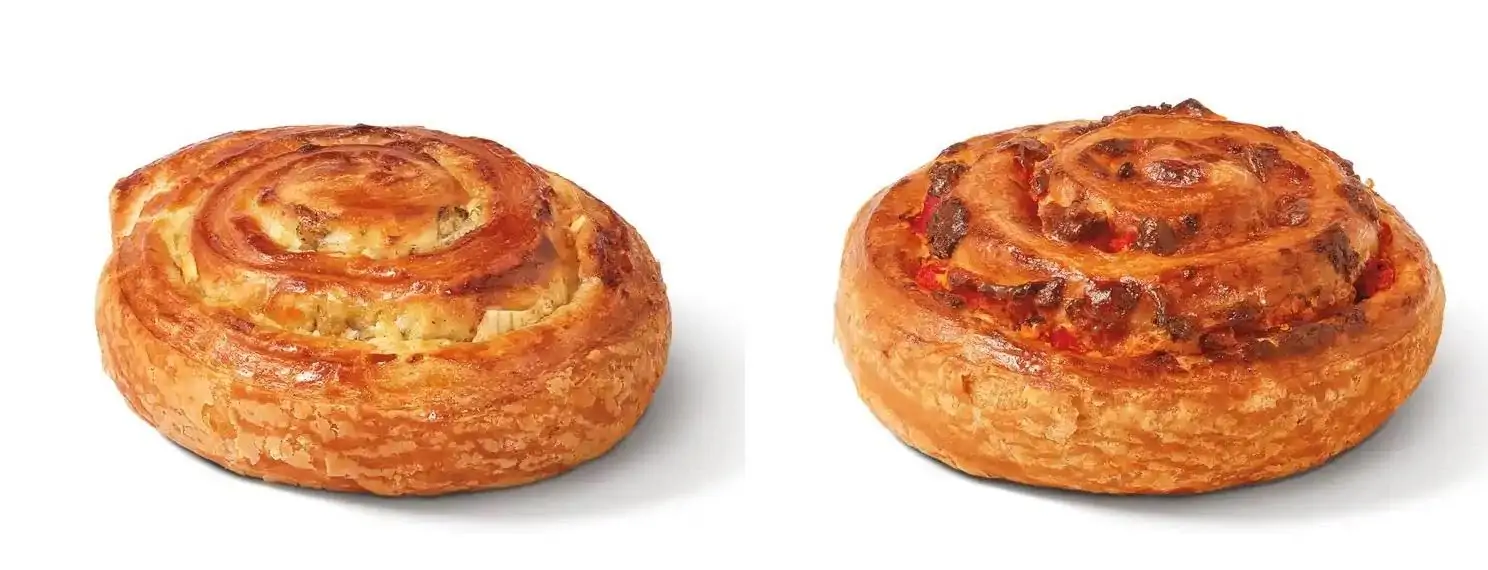Tim Hortons Savoury Pinwheels Red Pepper & Swiss and Caramelized Onion & Parmesan