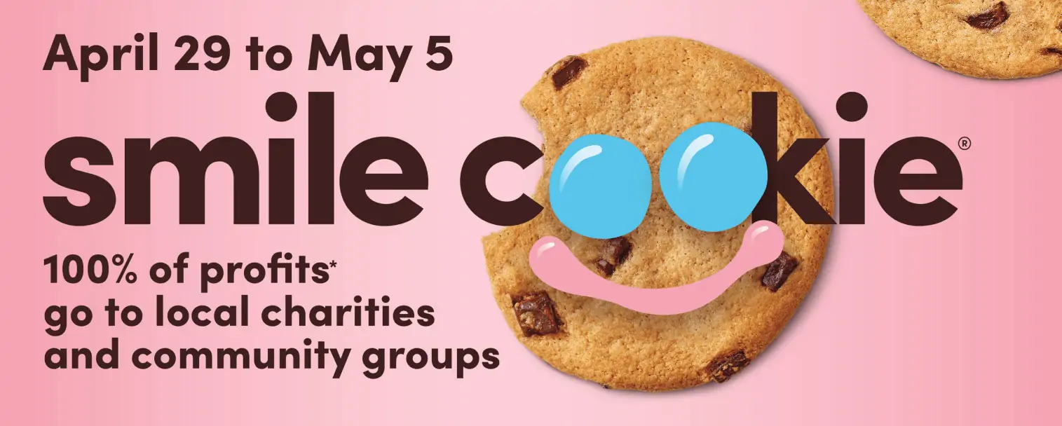 Tim Hortons Smile Cookie Campaign April 2024