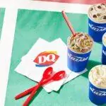 Dairy Queen Canada 2024 Blizzard Menu: Peanut Butter Cookie Dough, Picnic Peach Cobbler, Cotton Candy, Smarties Cookie Collision, Rolo, and Brownie Batter