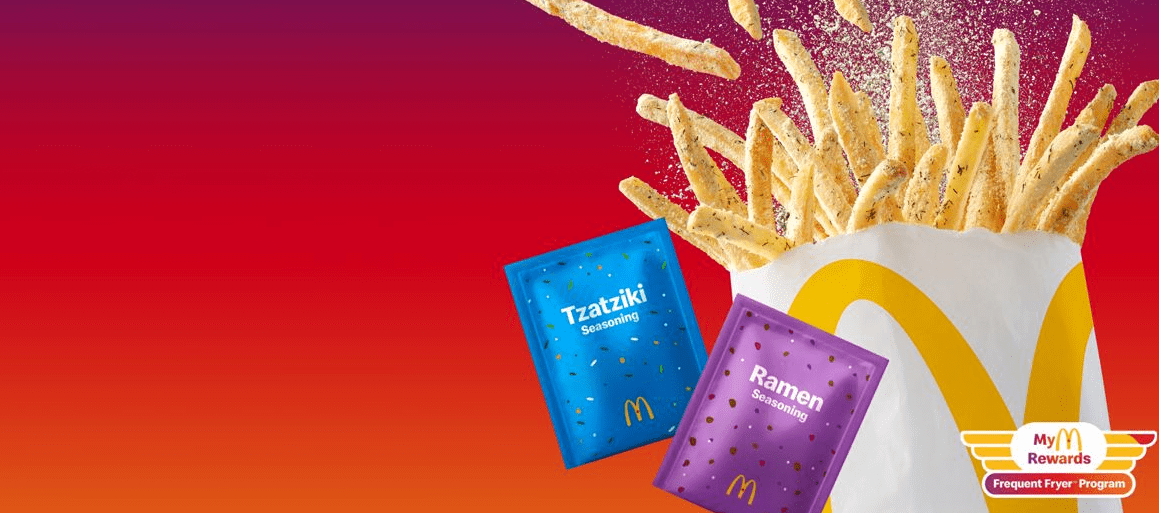 McDonald's McShaker Fries Ramen and Tzatziki Flavour Canada 2024