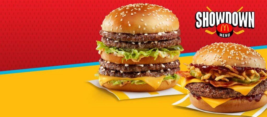 McDonald's Showdown Menu Canada 2025