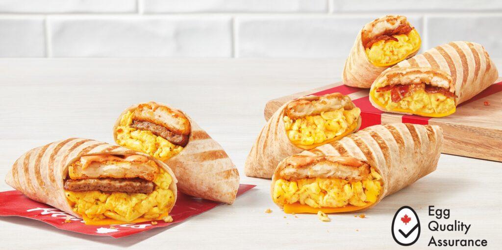 Tim Hortons Now Serving Scrambled Egg Loaded Wraps 1 Tim Hortons Scrambled Eggs