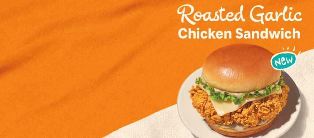 Popeyes Canada Debuts New Roasted Garlic Chicken Sandwich 2 Popeyes Roasted Garlic Chicken Sandwich