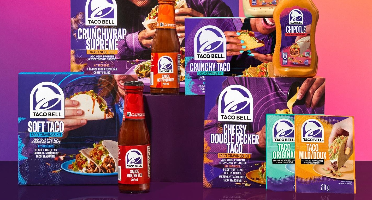Taco Bell Canada Debuts New Steak & Queso Crunchwrap Sliders 2 Taco Bell At Home Kits, Sauces, Seasoning Mix