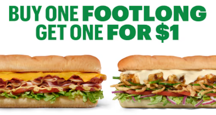 Subway Canada BOGO April 2025