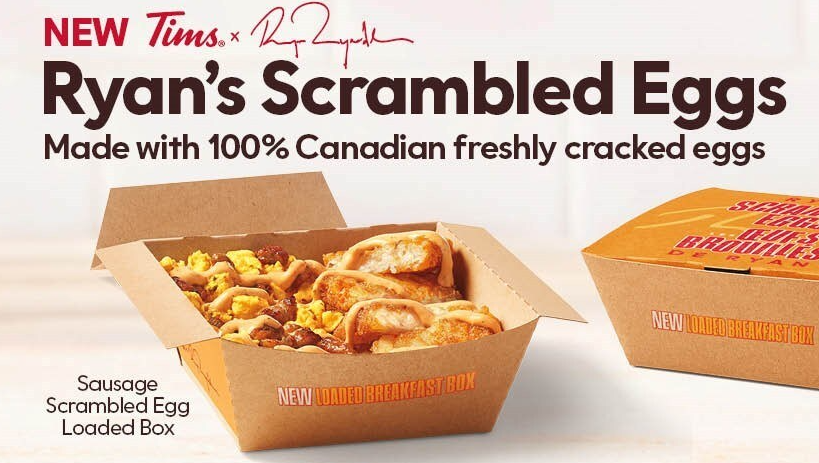 Tim Hortons Debuts New Spinach & Feta Egg Pastry In New Value Menu 2 Ryan Reynolds Breakfast Box Tim Hortons
