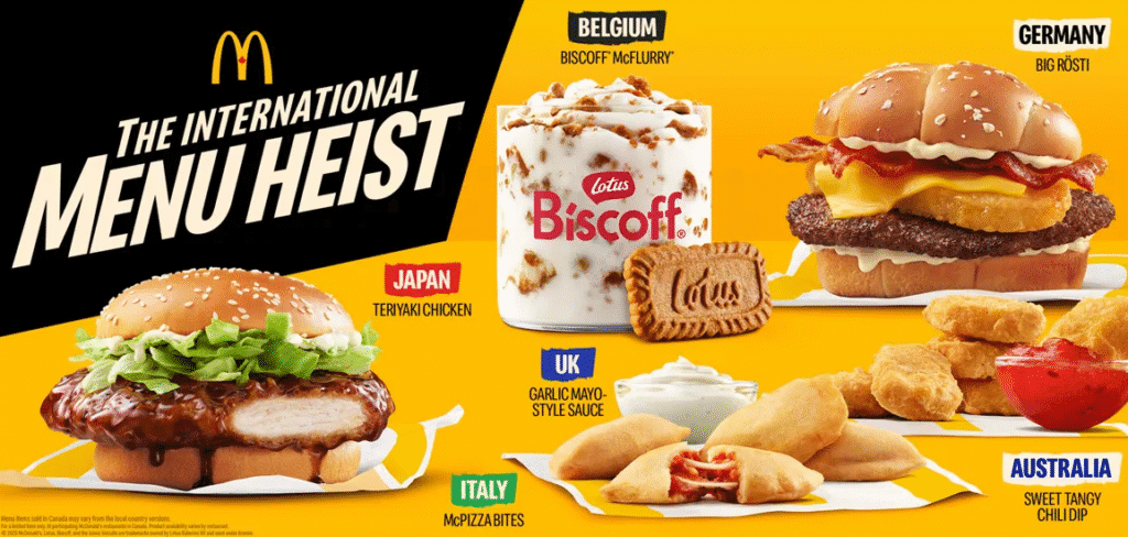 McDonald's Canada International Menu Heist