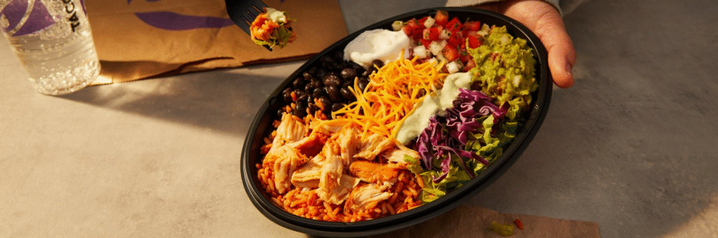 Taco Bell Cantina Chicken Bowl & Veggie Bowl