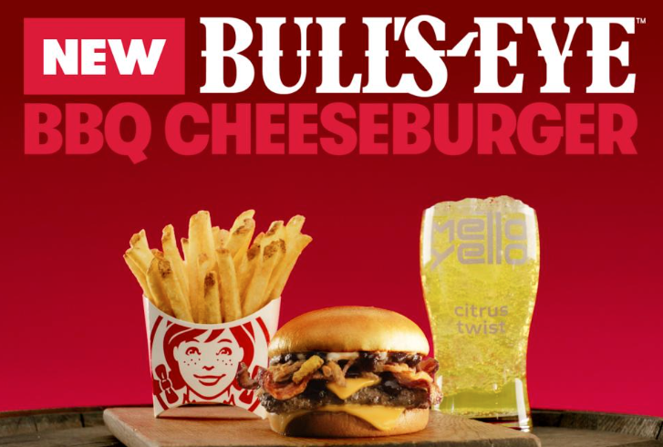 Wendys Bulls Eye BBQ Cheeseburger